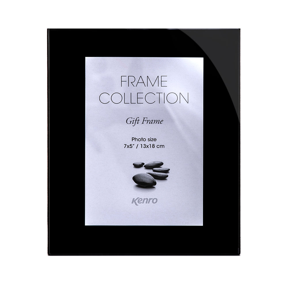 Black Glass Series Photo Frames